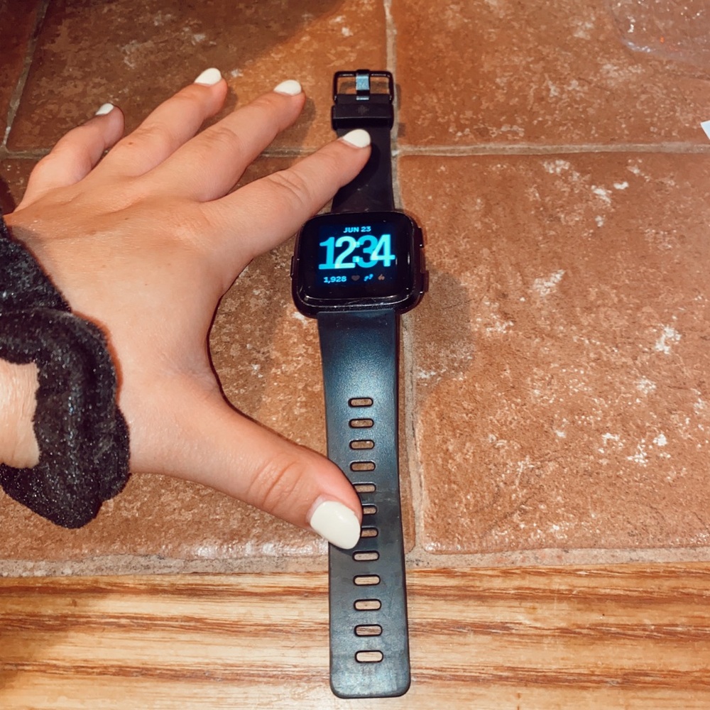 Black Fitbit Versa 3